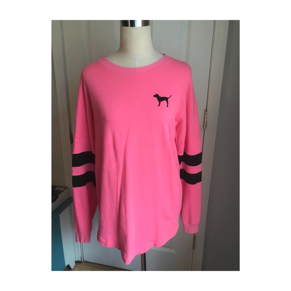 PINK Victoria’s Secret Hot pink Oversized T